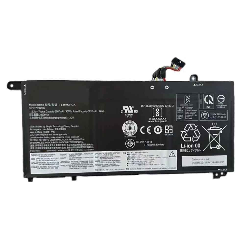 Batería para L12L4A02-4INR19/lenovo-L19M3PDA